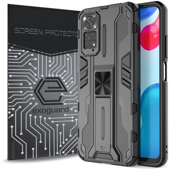 ETUI EXOGUARD SUPERSONIC + SZKŁO - XIAOMI REDMI NOTE 11 / 11S - PANCERNE CASE OBUDOWA FUTERAŁ EXOGUARD