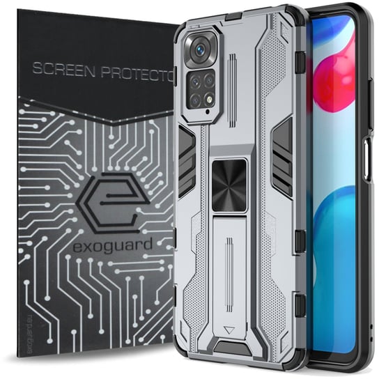 ETUI EXOGUARD SUPERSONIC + SZKŁO - XIAOMI REDMI NOTE 11 / 11S - PANCERNE CASE OBUDOWA FUTERAŁ EXOGUARD