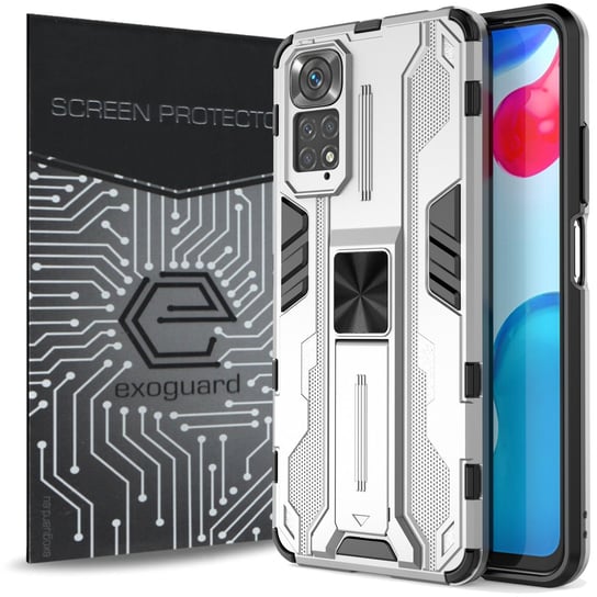 ETUI EXOGUARD SUPERSONIC + SZKŁO - XIAOMI REDMI NOTE 11 / 11S - PANCERNE CASE OBUDOWA FUTERAŁ EXOGUARD