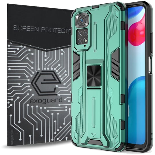 ETUI EXOGUARD SUPERSONIC + SZKŁO - XIAOMI REDMI NOTE 11 / 11S - PANCERNE CASE OBUDOWA FUTERAŁ EXOGUARD