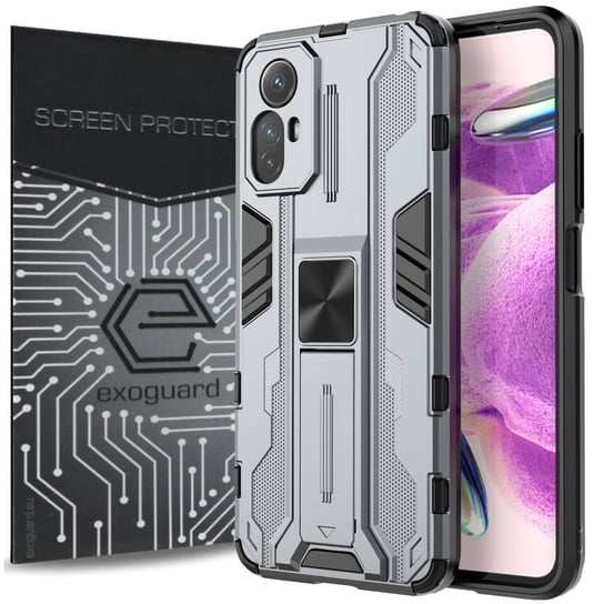 Etui Exoguard Supersonic + Szkło - Xiaomi Redmi Note 12S - Pancerne Case Obudowa Futerał EXOGUARD