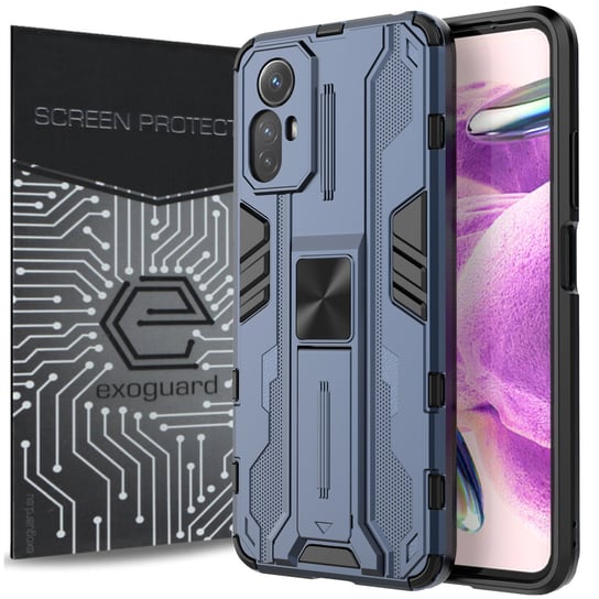 Etui Exoguard Supersonic + Szkło - Xiaomi Redmi Note 12S - Pancerne Case Obudowa Futerał EXOGUARD