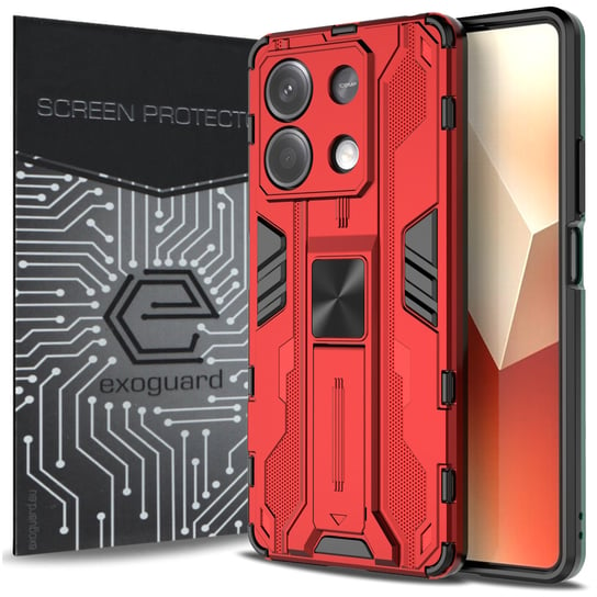 ETUI EXOGUARD SUPERSONIC + SZKŁO - XIAOMI REDMI NOTE 13 5G - PANCERNE CASE OBUDOWA FUTERAŁ EXOGUARD