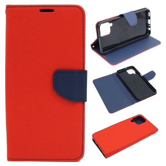 Etui Fancy Diary Do Telefonu Samsung Galaxy M33 5G M336 Czerwone Case Pokrowiec GSM-HURT