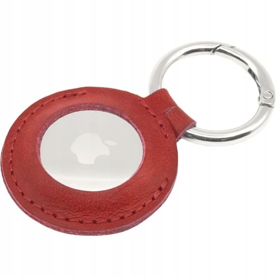 Etui Fixed Leather Apple AirTag, czerwone FIXED