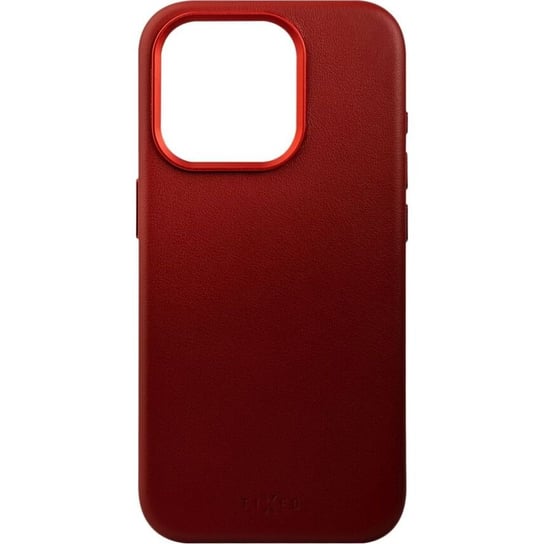 Etui Fixed MagLeather do iPhone 15 Pro, czerwone FIXED
