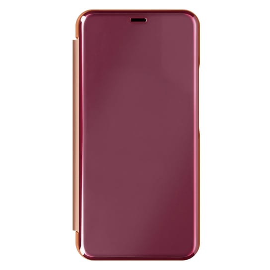 Etui Folio Clear View do Galaxy S22 Plus z lusterkiem Flap Mirror w kolorze różowego złota Avizar