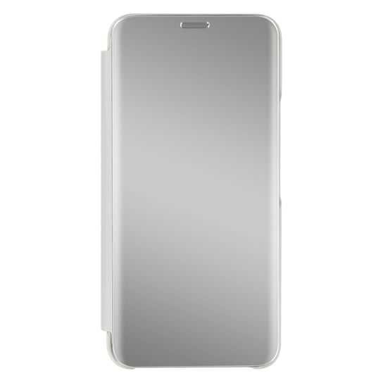 Etui Folio Clear View do Galaxy S22 z obsługą wideo Flap Mirror w kolorze srebrnym Avizar