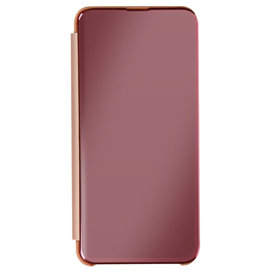 Etui Folio Clear View Galaxy A13 5G / A04s Flap Mirror Video Support różowe złoto Avizar