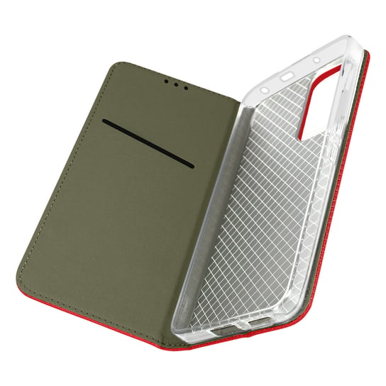Etui Folio do etui magnetycznego Xiaomi 12 Lite z uchwytem na kartę Funkcja stojaka Czerwony Avizar