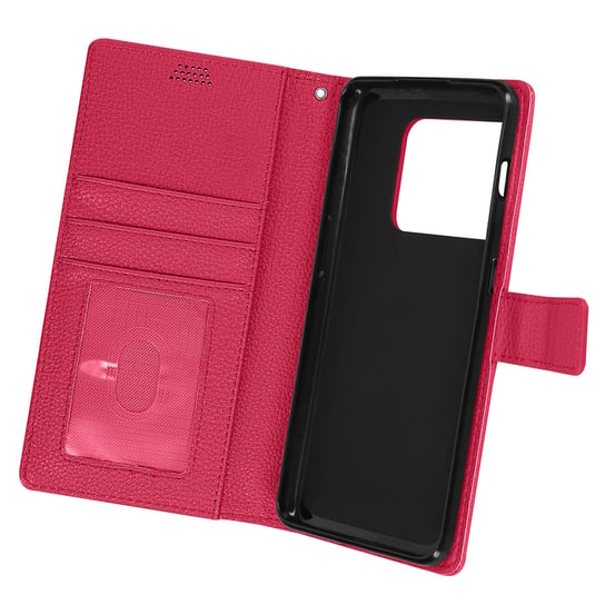 Etui Folio do etui z portfelem OnePlus 10 Pro Uchwyt wideo różowe Avizar