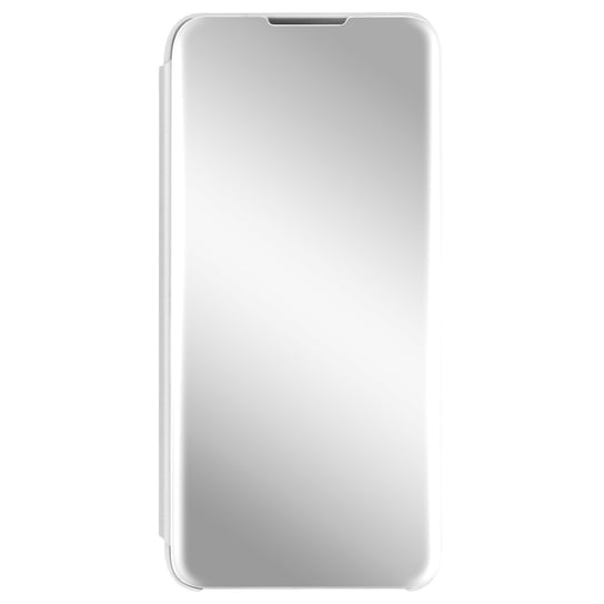 Etui Folio do Galaxy A22 4G Clapet Translucent Design Uchwyt wideo srebrny Avizar