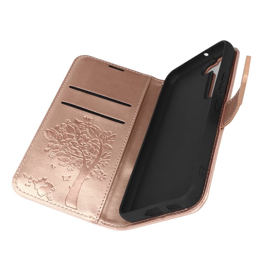 Etui Folio Do Galaxy S22 Plus Video Support Mandala Tree Forcell Rose Gold Forcell