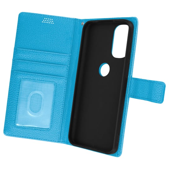 Etui Folio do Motorola Moto G31 i G41 Etui z portfelem Uchwyt wideo niebieski Avizar
