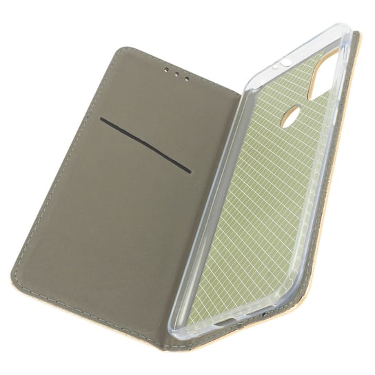 Etui Folio do Motorola Moto G50 Magnetyczna osłona z uchwytem na kartę Stojak Złota Avizar