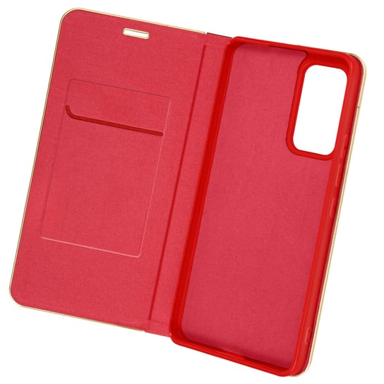 Etui Folio do portfela i podstawki wideo Xiaomi 12 Lite w kolorze czerwonym Avizar