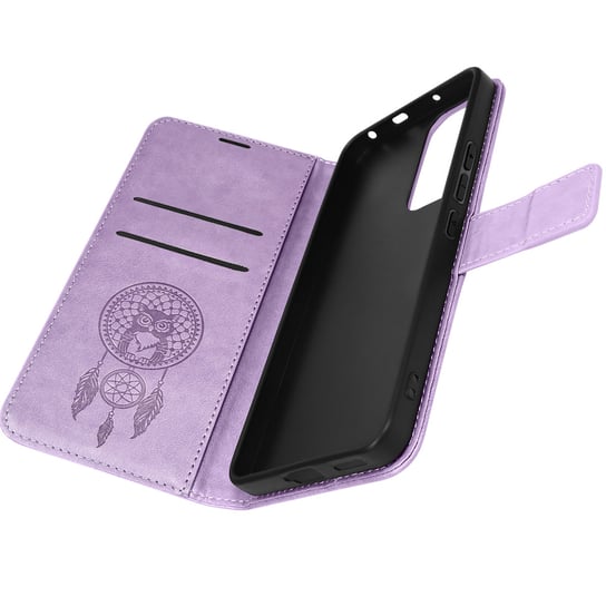 Etui Folio do portfela i podstawki Xiaomi 12 Lite Mandala Łapacz snów w kolorze fioletowym Avizar
