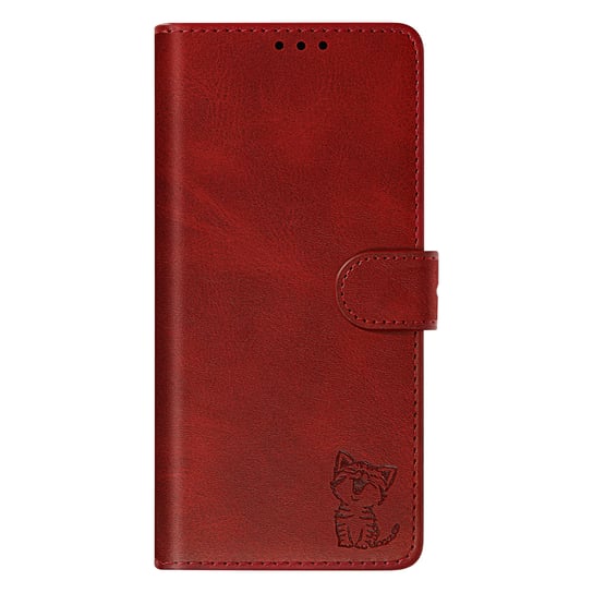 Etui Folio do Samsung A13 5G / A04s Funkcja portfela Obsługa wideo czerwone Avizar