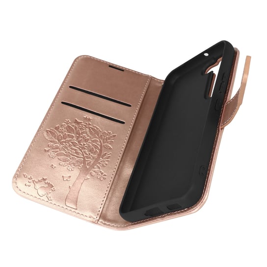 Etui Folio Do Samsung Galaxy S22 Video Support Mandala Tree Forcell Rose Gold Forcell