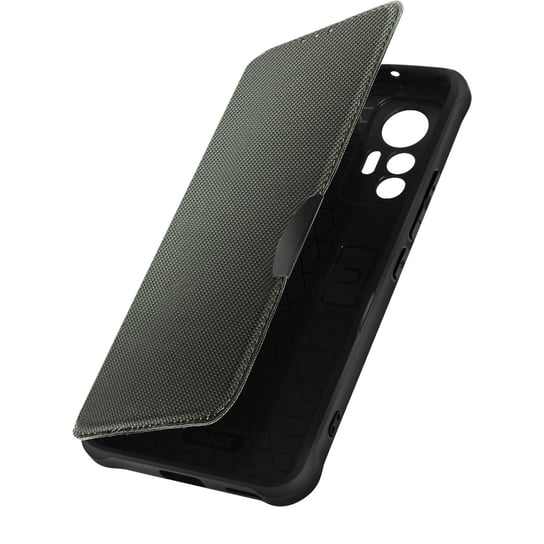 Etui Folio do uchwytu na kartę Xiaomi 12 Lite Wzmocnione rogi Razor Book Green Avizar