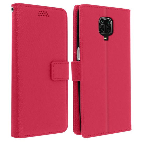 Etui Folio do Xiaomi Redmi Note 9S/9 Pro/9 Pro Max z obsługą wideo - Różowe Avizar