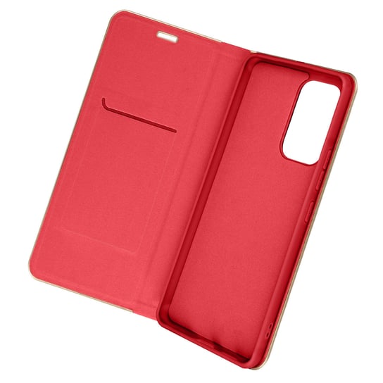 Etui Folio Galaxy A53 5G Card Holder Video Holder Forcell Luna Book Gold Red Forcell