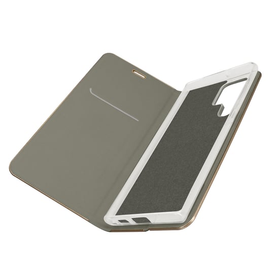 Etui Folio Galaxy S22 Ultra Card Holder Video Holder Forcell Luna Book Gold Grey Forcell
