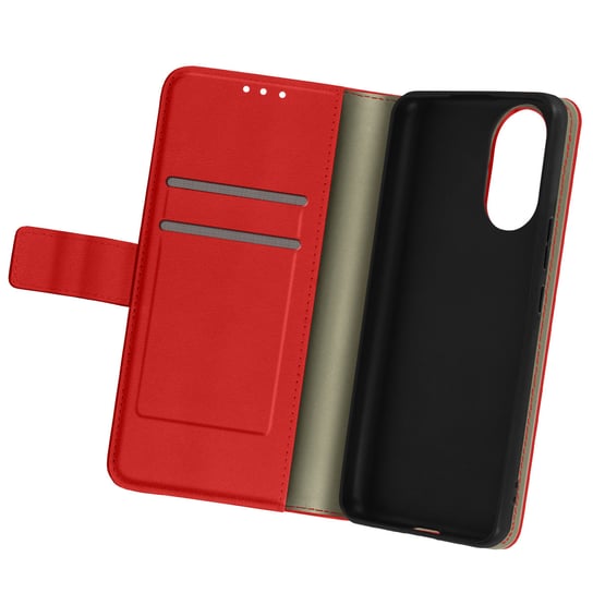 Etui Folio Honor 50 i Huawei Nova 9 Clapet Wallet Video Stand czerwone Avizar