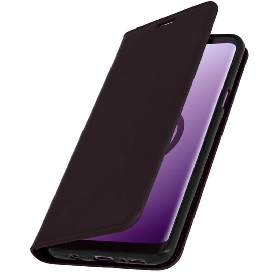 Etui Folio Prawdziwa Skóra Samsung Galaxy S9 Plus z miejscem na kartę Podstawka wideo Brązowe Avizar