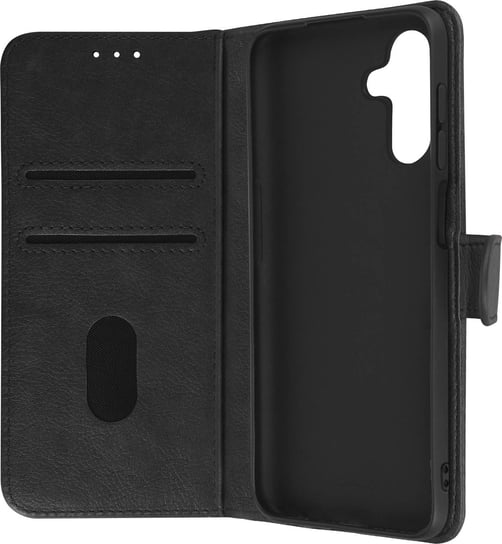 Etui Folio Samsung A13 5G / A04s z funkcją portfela i podstawką wideo - czarne Avizar