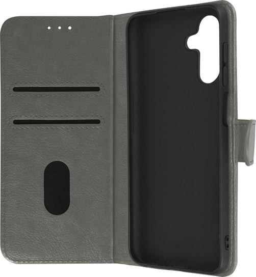 Etui Folio Samsung A13 5G / A04s z funkcją portfela i podstawką wideo - szare Avizar