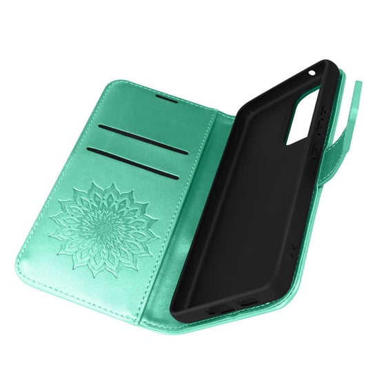Etui Folio Samsung Galaxy A53 5G Video Support Mandala Kwiat Forcell Zielony Forcell