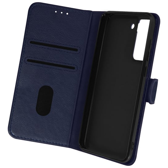 Etui Folio Samsung Galaxy S21 FE Wallet Function and Video Stand - ciemnoniebieskie Avizar