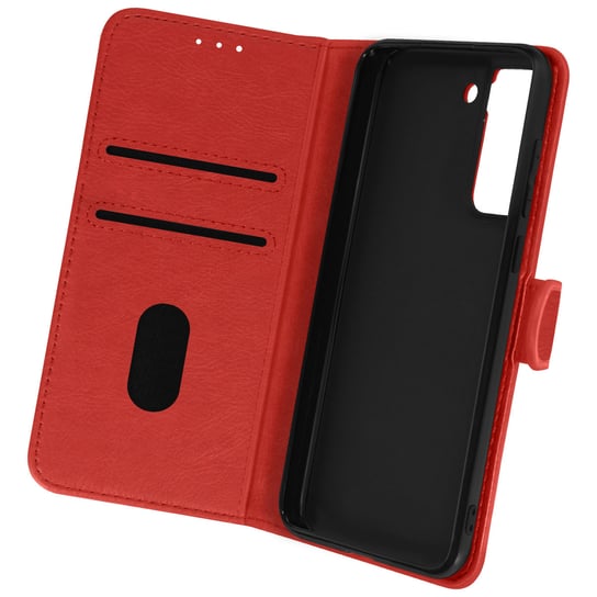 Etui Folio Samsung Galaxy S21 FE Wallet Function and Video Stand - czerwone Avizar