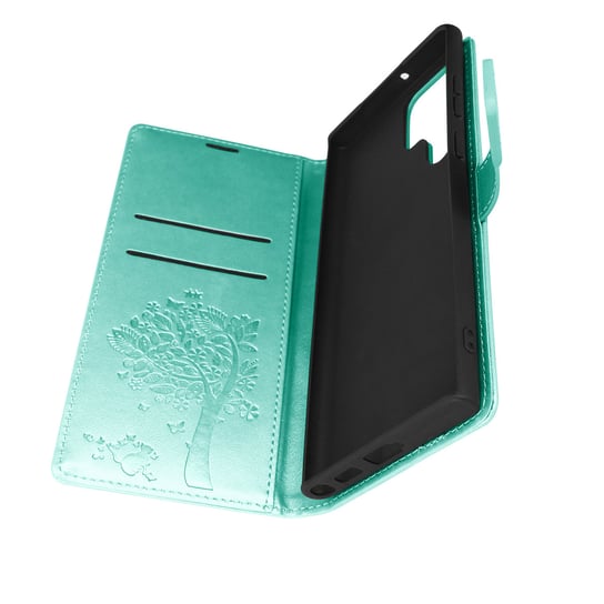 Etui Folio Samsung Galaxy S22 Ultra Video Support Mandala Tree Forcell Zielone Forcell