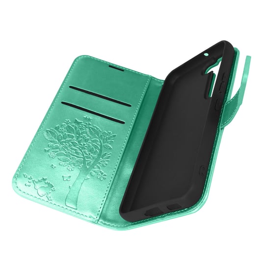 Etui Folio Samsung Galaxy S22 Video Support Mandala Tree Forcell Zielone Forcell