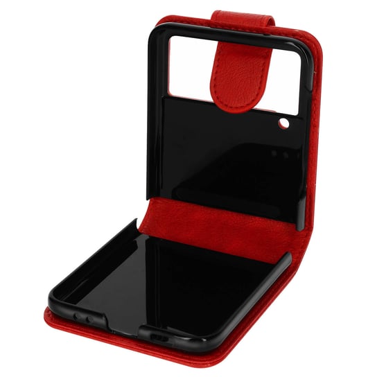 Etui Folio Samsung Galaxy Z Flip 3 z magnetyczną zakładką w kolorze czerwonym Avizar