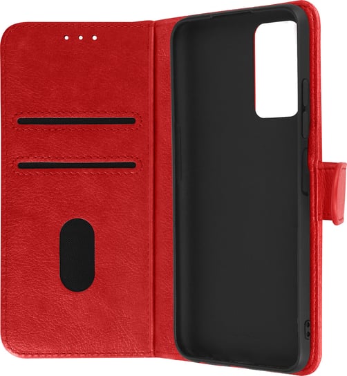 Etui Folio Xiaomi Redmi Note 11 and 11s Wallet Function and Video Stand - czerwone Avizar