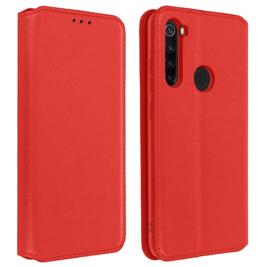Etui Folio z Funkcją Portfela do Xiaomi Redmi Note 8 - Czerwone Avizar
