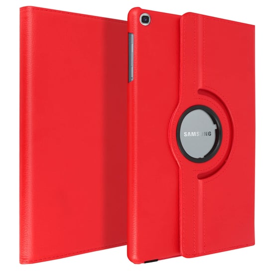 Etui Folio z podstawką 360° Amortyzujące Samsung Galaxy Tab A 10.1 2019 – Czerwone Avizar