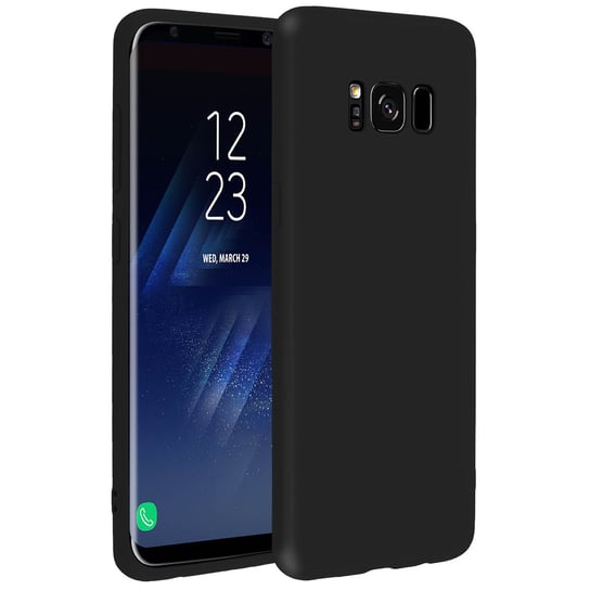 Etui Forcell do Samsunga Galaxy S8, miękkie w dotyku etui, silikonowe etui z TPU – czarne Forcell