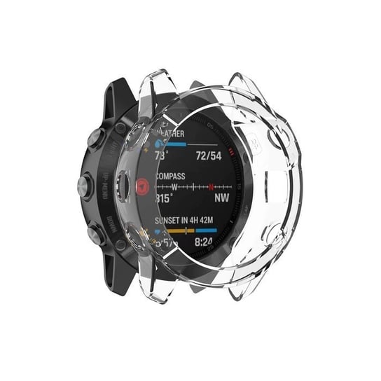 Etui Frame Garmin Fenix 6X Przezroczysty Bestphone