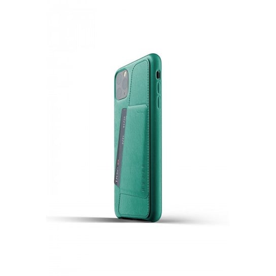 Etui, Full Leather Wallet Apple iPhone 11 Pro Max, zielone Mujjo