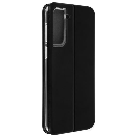 Etui Galaxy S21 Plus Etui z ekoskóry Etui na karty z klapką Uchwyt na wideo czarne Avizar