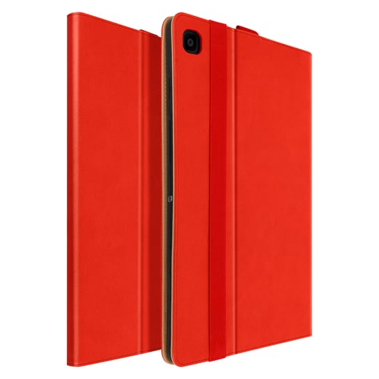 Etui Galaxy Tab A7 10.4 2020 Satynowe skórzane etui na karty Funkcja Wsparcie czerwone Avizar