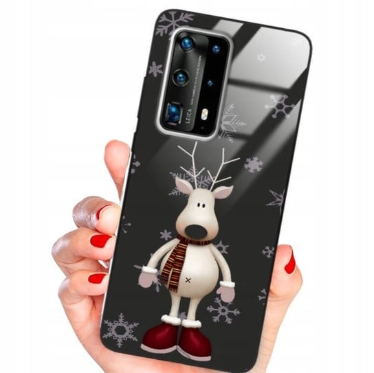 ETUI GLASS do HUAWEI P40 PRO PLUS Świąteczne Wzory Funnycase