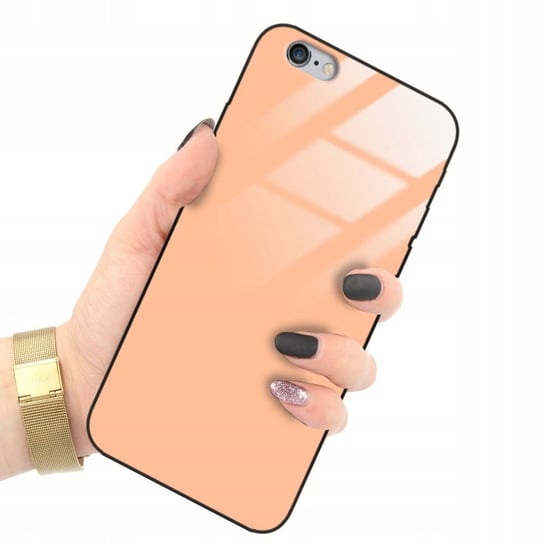 Etui GLASS do IPHONE 6 Brzoskwiniowy Beżowy KOLOR ROKU Peach Fuzz Pastel Funnycase