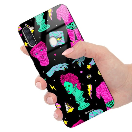 Etui GLASS do SAMSUNG A11 Szklane GenZ Nowoczesna Sztuka ART Wiele Wzorów Funnycase