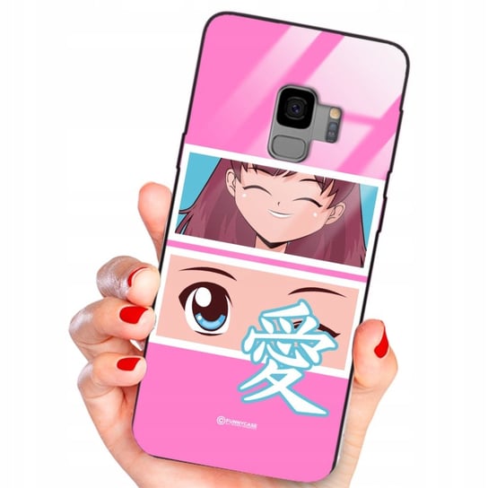 ETUI GLASS do SAMSUNG S9 Kawaii Anime Pastel Wzory Funnycase