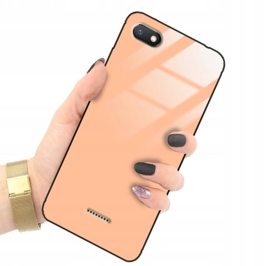 Etui GLASS do XIAOMI REDMI 6A Brzoskwiniowy Beżowy KOLOR ROKU Peach Fuzz Funnycase